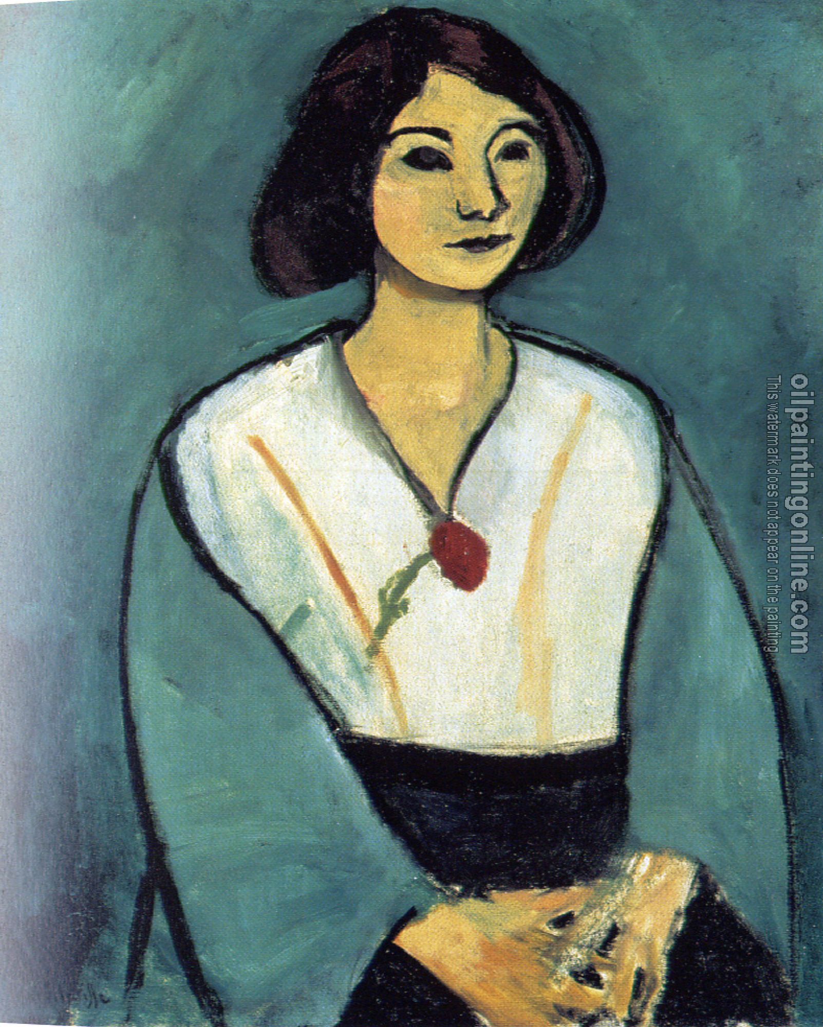 Matisse, Henri Emile Benoit - lady in green